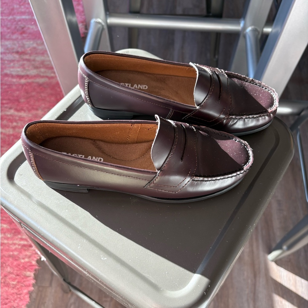 Eastland Dark Brown Leather Slip-Ons